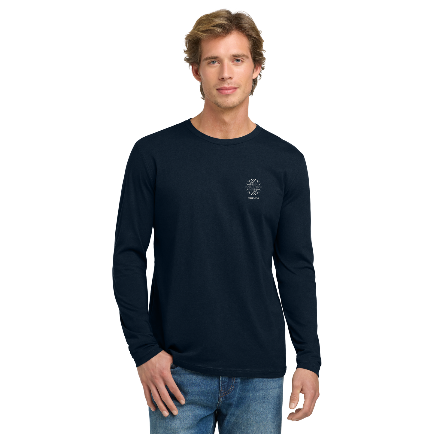 ORENDA - Next Level Apparel Cotton Long Sleeve Tee. NL3601 - SCREEN PRINTED