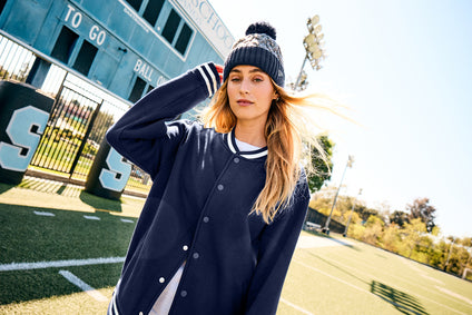 PC PIRATES - NE910 New Era® Marled Knit Pom Beanie