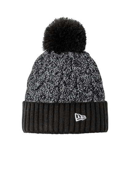 PC PIRATES -EMBRODERY- NE910 New Era® Marled Knit Pom Beanie