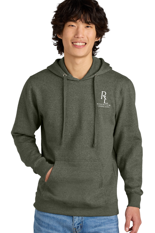 RIVERVIEW - DT6100 District® V.I.T.™ Fleece Hoodie -WHITE LOGO - PRINTED D.T.F