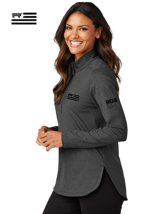 RGS - Port Authority ® Women's C-FREE ® Double Knit 1/4-Zip - BLK LOGO