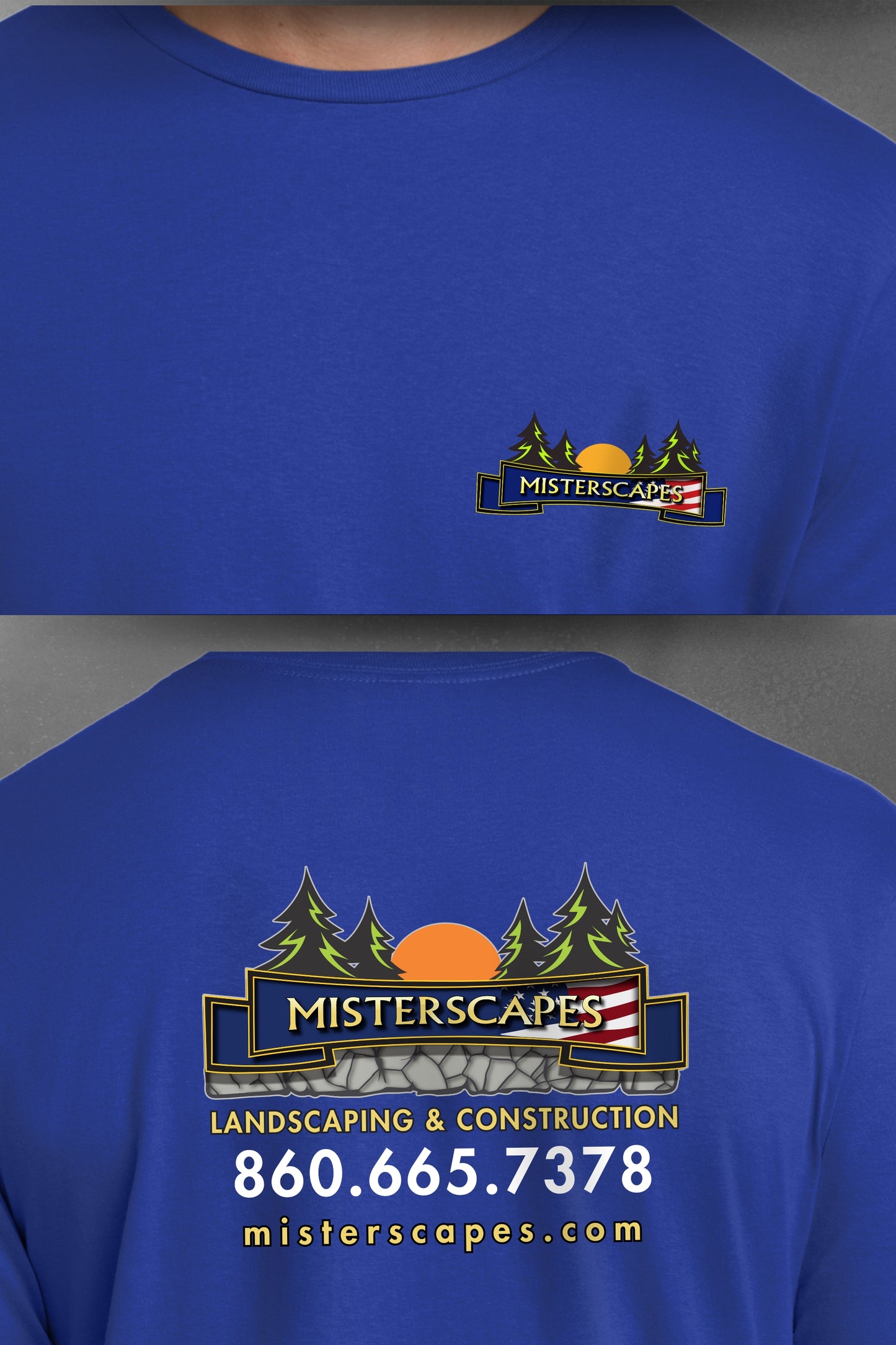 MISTERSCAPES - Gildan ® - T-Shirt. 980 -FULL LOGO - PRINTED D.T.F