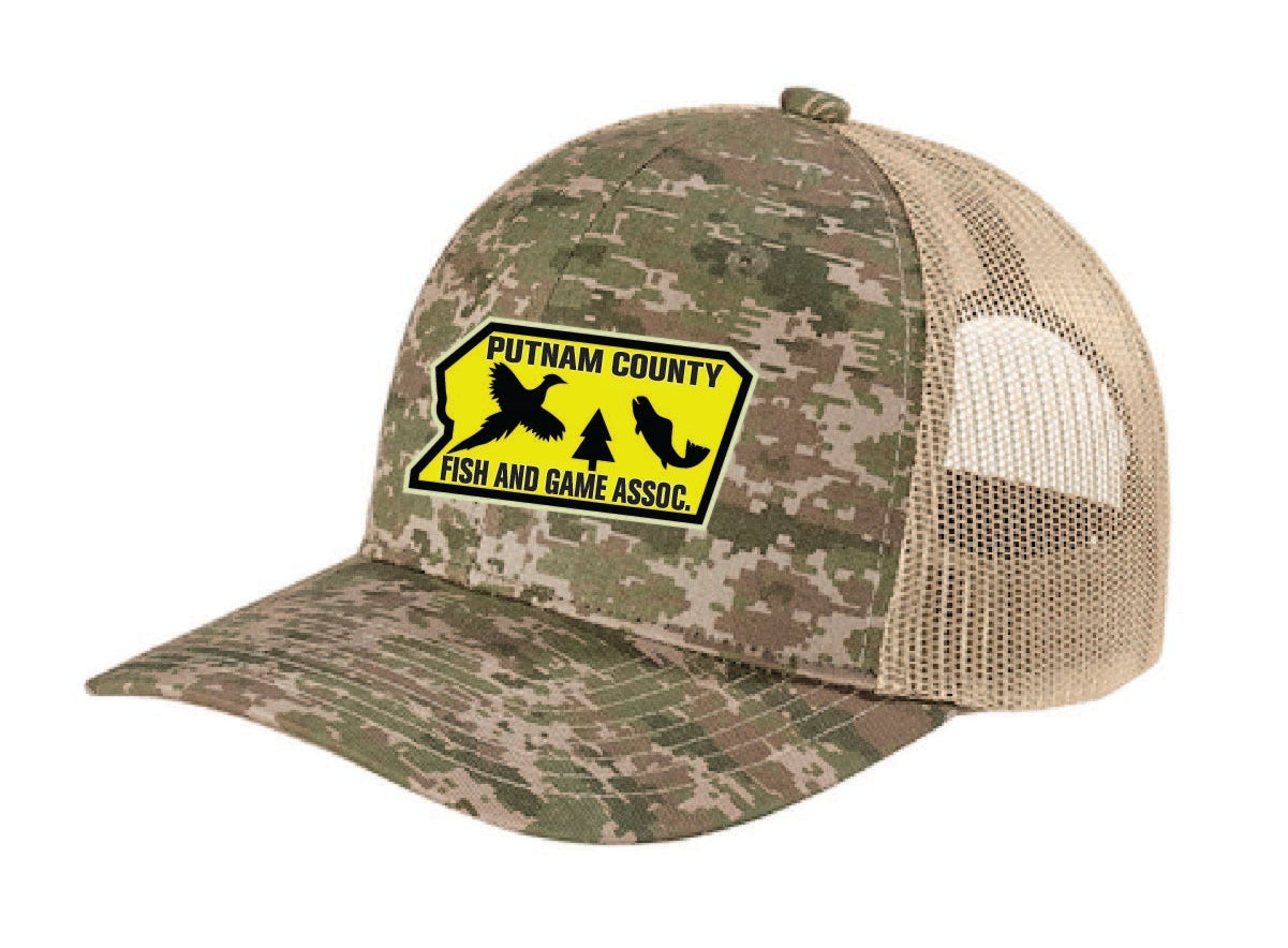 PUTNAM COUNTY FISH & GAME / C404 Port Authority® Digi Camo Snapback Trucker Cap