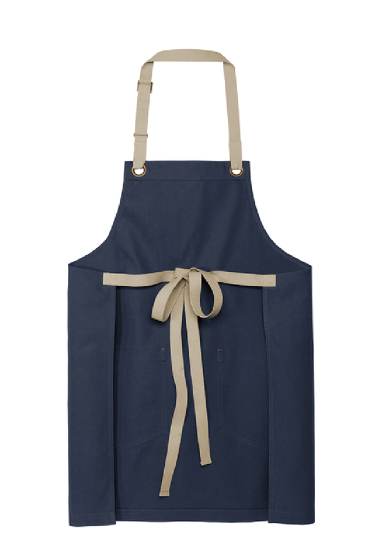 A&S MARKETPLACE/ A815 Port Authority® Canvas Full-Length Two-Pocket Apron