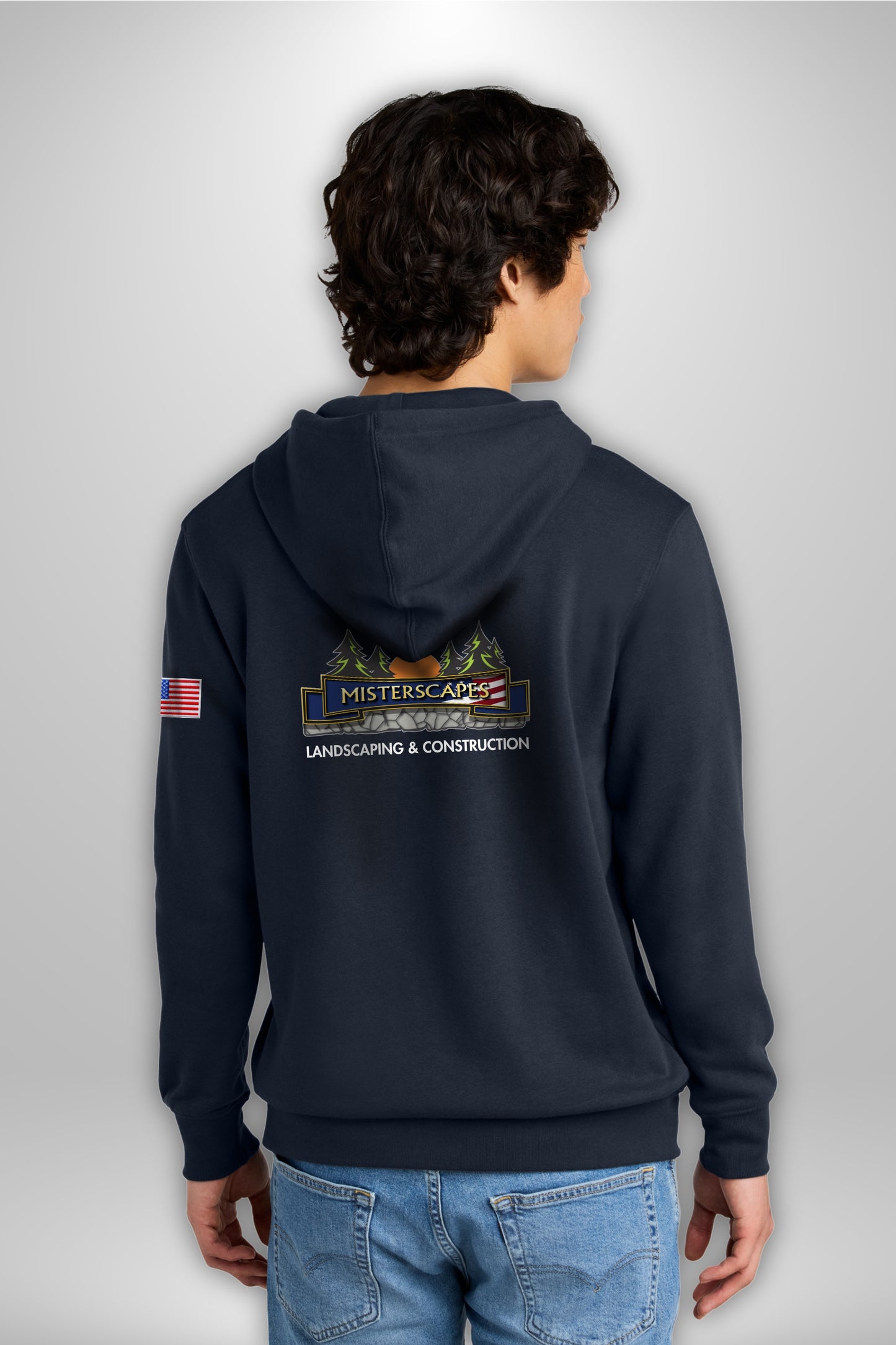 MISTERSCAPES - NAVY DT6100 District® V.I.T.™ Fleece Hoodie - FULL COLOR - PRINTED D.T.F