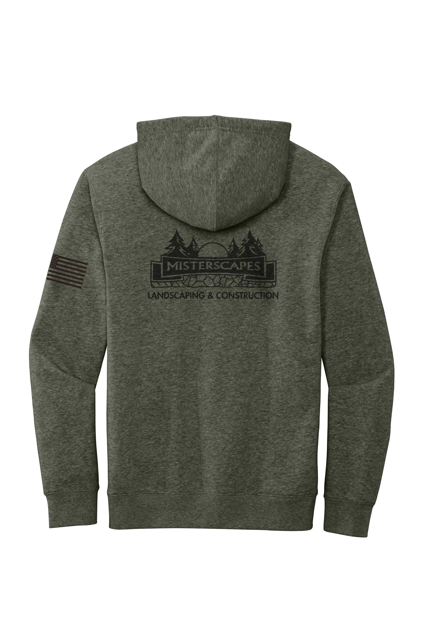 MISTERSCAPES - HGREEN - DT6100 District® V.I.T.™ Fleece Hoodie - BLACK LOGO - PRINTED D.T.F