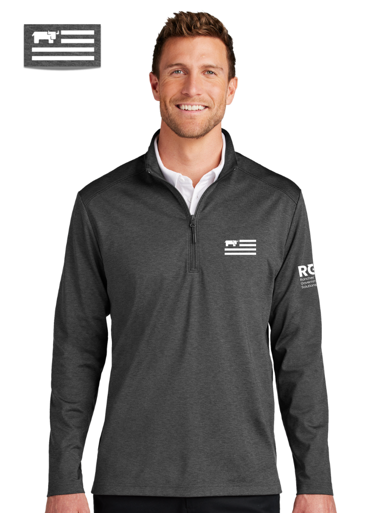 RGS - Double Knit 1/4-Zip - WHITE LOGO