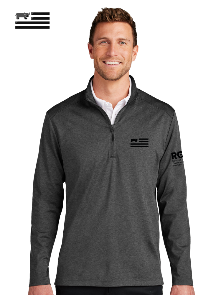 RGS - JACKET - Port Authority - Double Knit 1/4-Zip - BLK LOGO