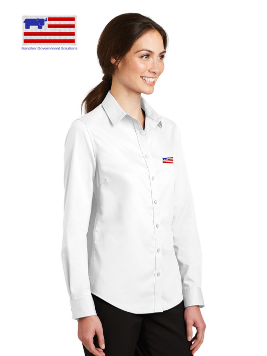 RGS - L663 Port Authority® Women's SuperPro™ Twill Shirt - RGS
