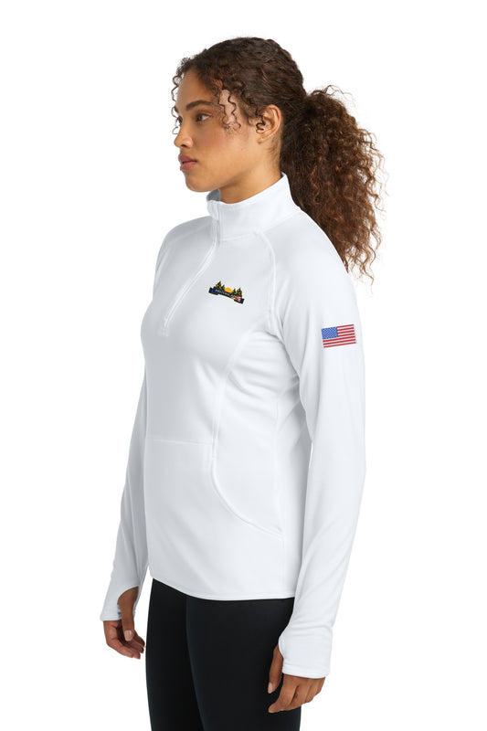 MISTERSCAPES - Sport-Tek® Women's Sport-Wick® Stretch 1/4-Zip Pullover. LST850 - color logo