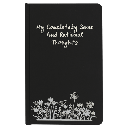 VINNPRINT - ENGRAVING - 5 1/4" x 8 1/4" Blue Lazerburst Journal