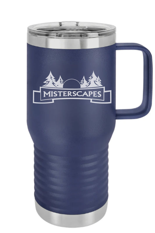 MISTERSCAPES - NAVY BLUE - HANDLE - TUMBLER -SKU: LCM211 - Polar Camel 20 oz. Navy Blue Vacuum Insulated Travel Mug with Slider Lid