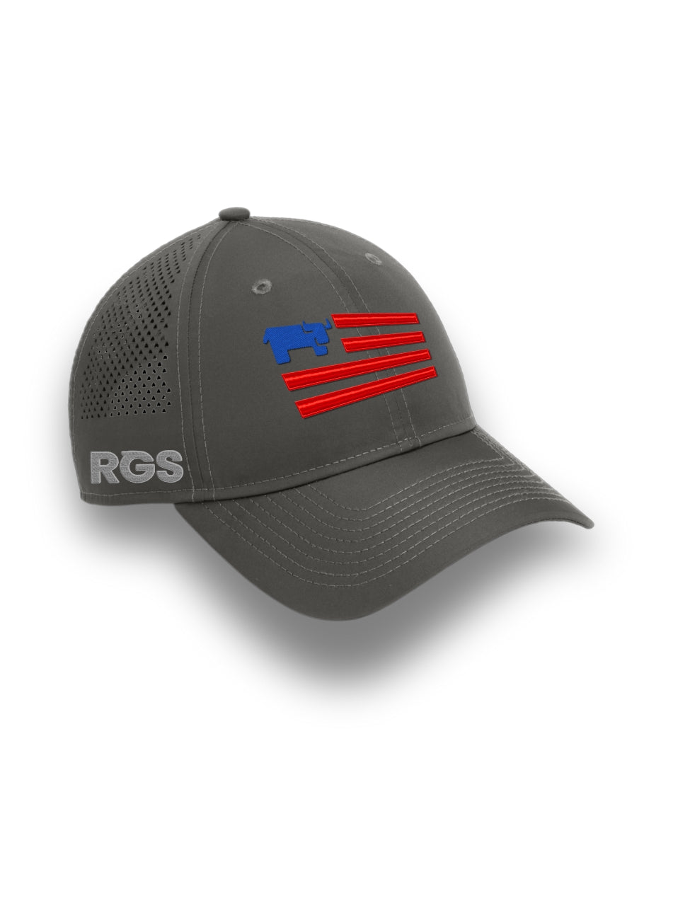 RGS - NO BACKROUND FLAG LOGO New Era Perforated Performance Cap - NE406
