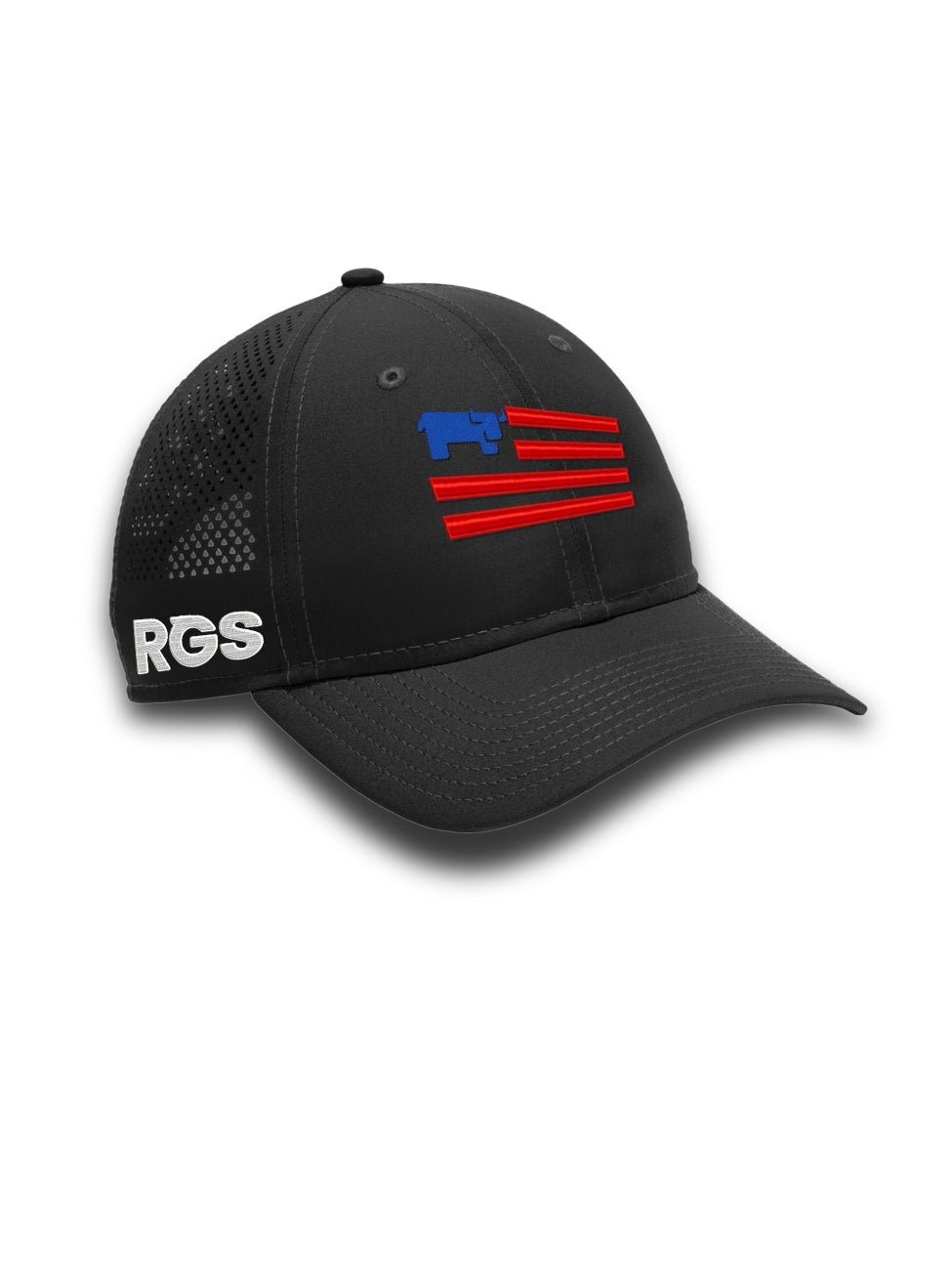 RGS - NO BACKROUND FLAG LOGO New Era Perforated Performance Cap - NE406
