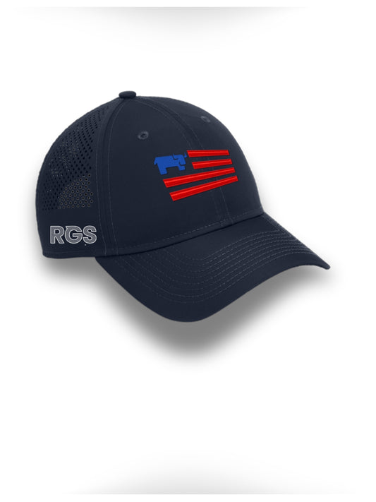 RGS - NO BACKROUND FLAG LOGO New Era Perforated Performance Cap - NE406