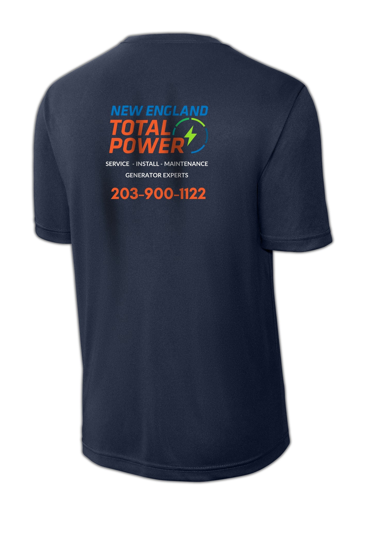 POWER - NEW ENGLAND TOTAL - ST350 TRUE NAVY Sport-Tek® PosiCharge® Competitor™ Tee - SCREEN PRINTED