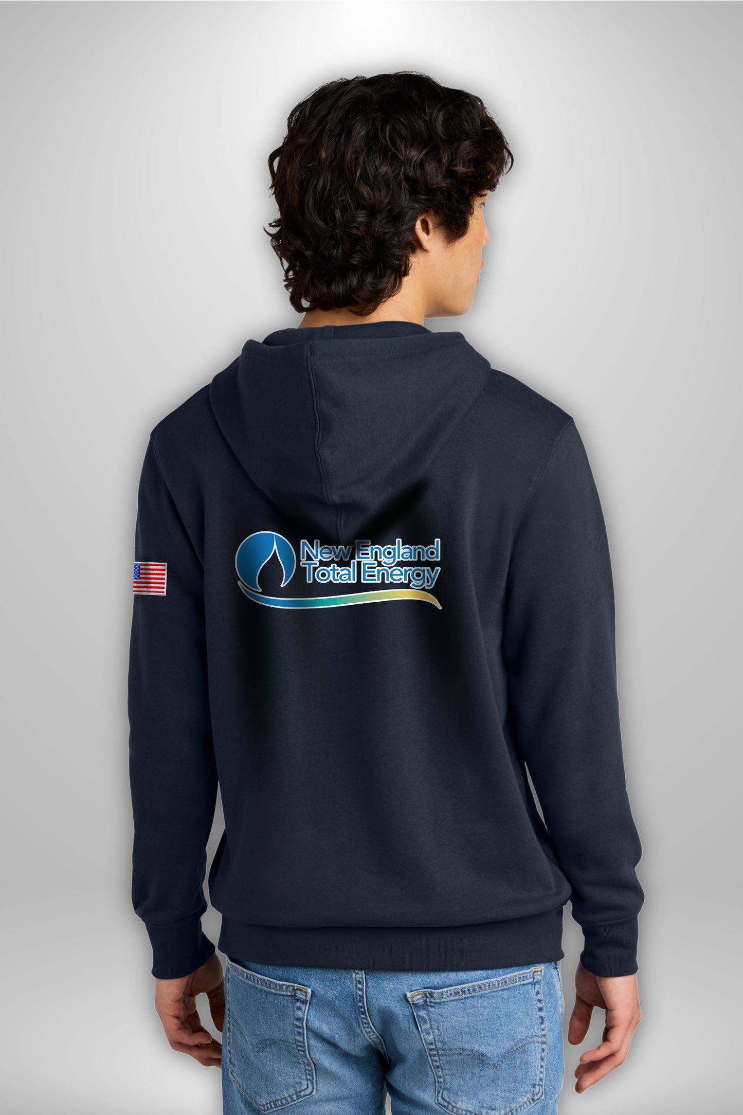ENERGY - NEW ENGLAND TOTAL NAVY DT6100 District® V.I.T.™ Fleece Hoodie - FULL COLOR - PRINTED D.T.F