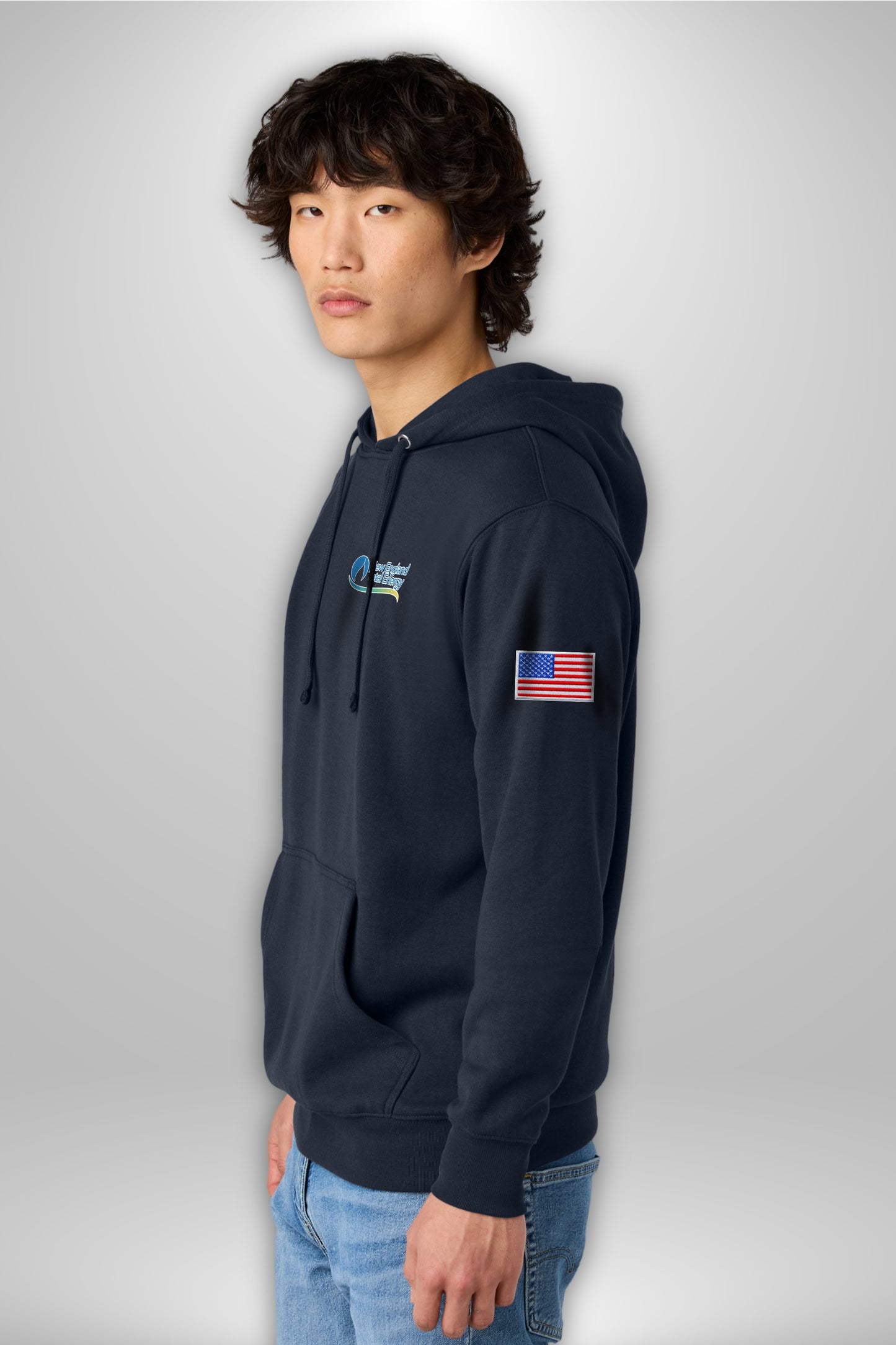 ENERGY - NEW ENGLAND TOTAL NAVY DT6100 District® V.I.T.™ Fleece Hoodie - FULL COLOR - PRINTED D.T.F