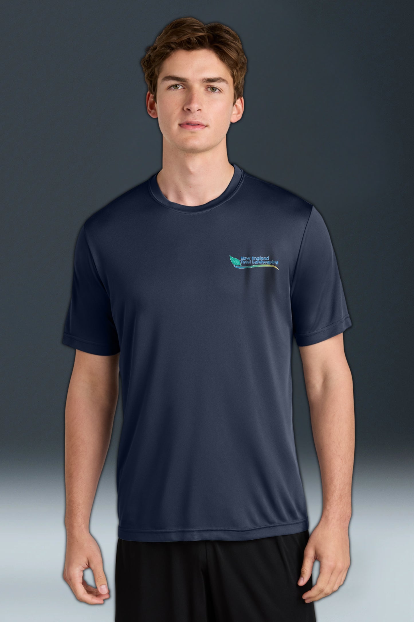 LANDSCAPE - NEW ENGLAND TOTAL - ST350 TRUE NAVY Sport-Tek® PosiCharge® Competitor™ Tee - SCREEN PRINTED