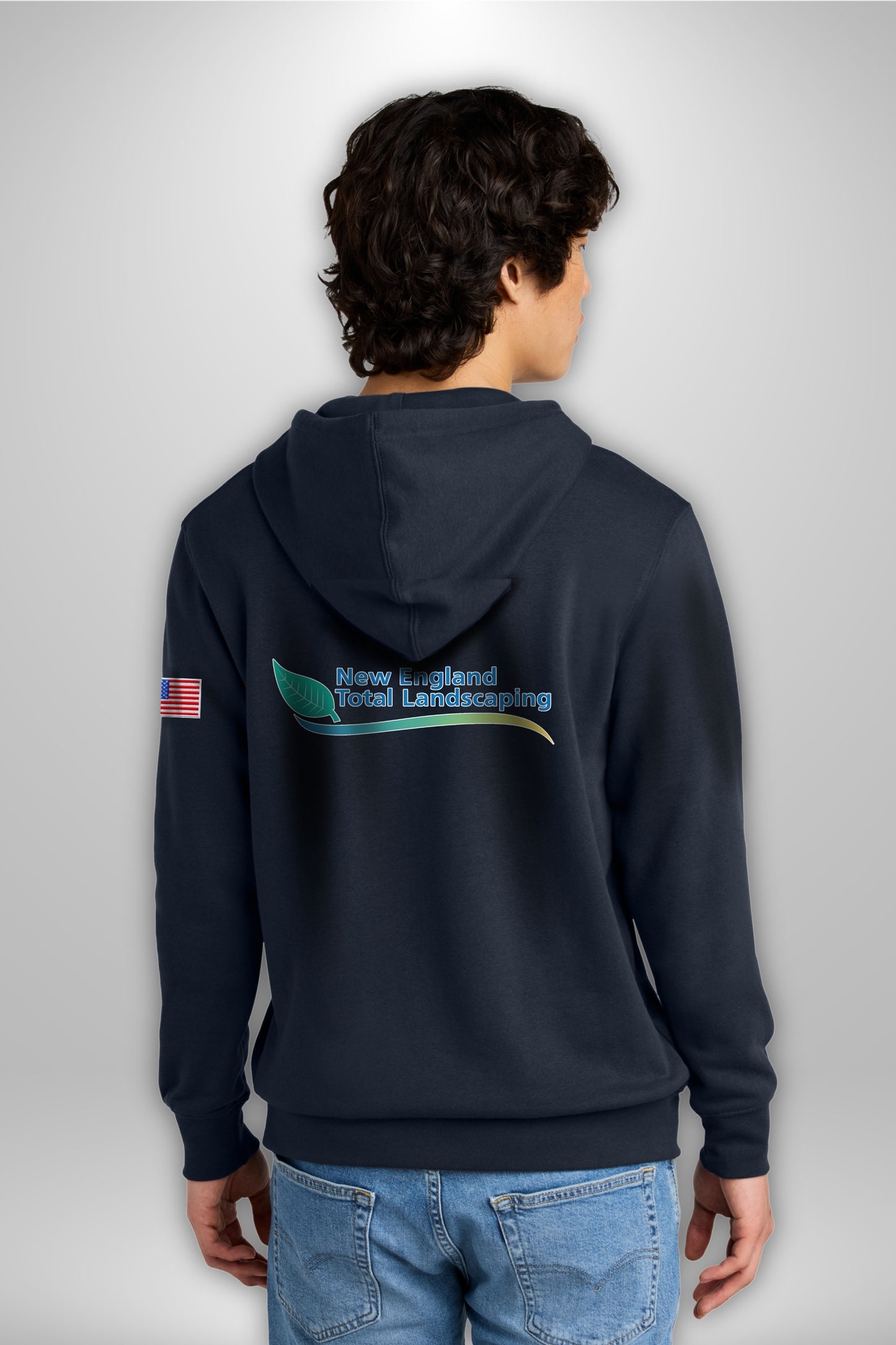 LANDSCAPE - NEW ENGLAND TOTAL NAVY DT6100 District® V.I.T.™ Fleece Hoodie - FULL COLOR - PRINTED D.T.F