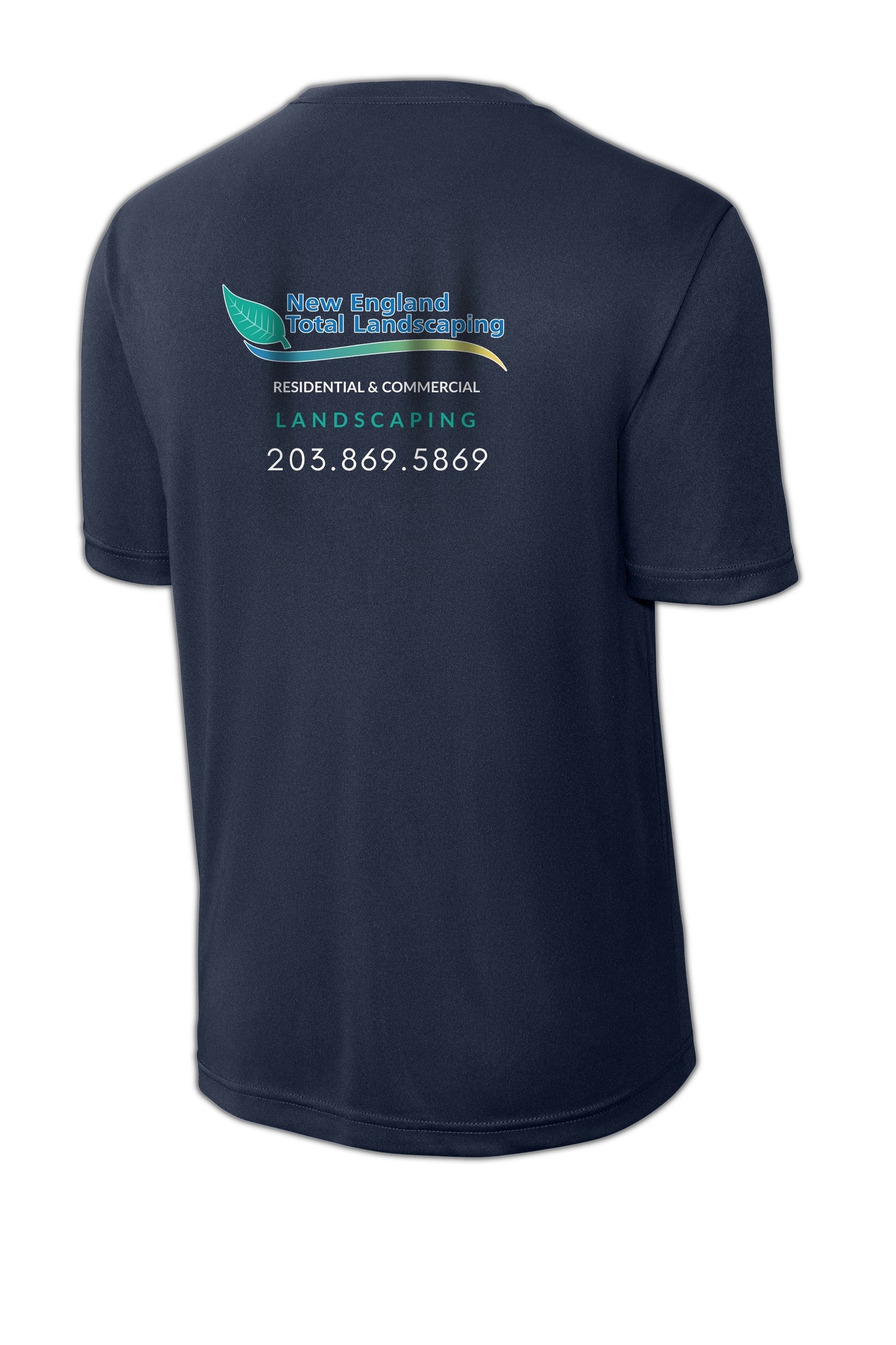 LANDSCAPE - NEW ENGLAND TOTAL - ST350 TRUE NAVY Sport-Tek® PosiCharge® Competitor™ Tee - SCREEN PRINTED