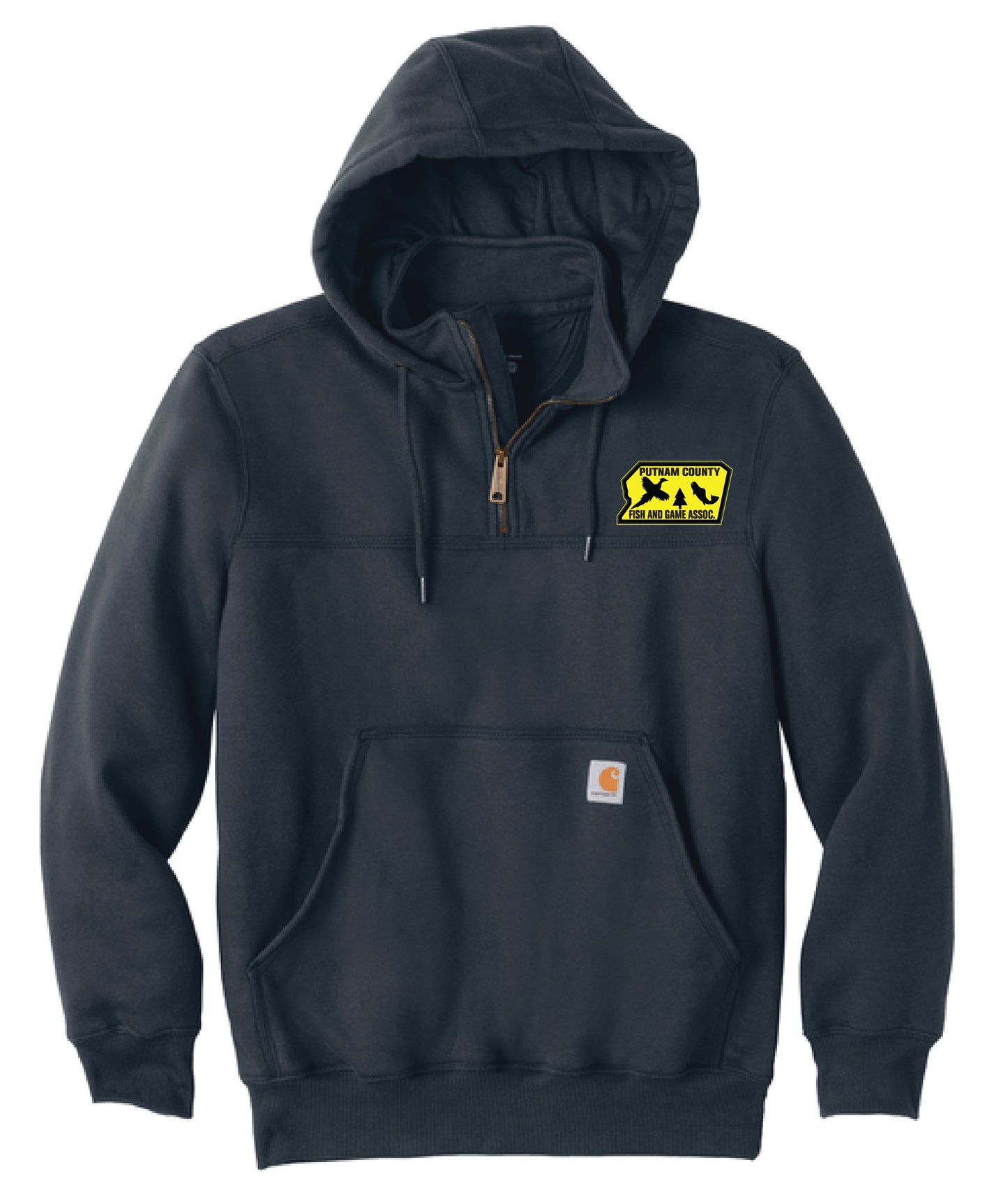 PUTNAM COUNTY FISH & GAME /EMBROIDERY/ CT100617 Hooded Zip Mock Sweatshirt