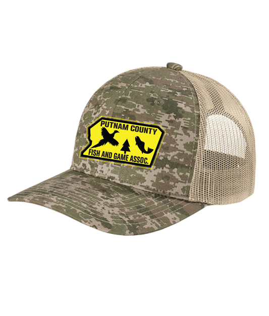 PUTNAM COUNTY FISH & GAME / C404 Port Authority® Digi Camo Snapback Trucker Cap