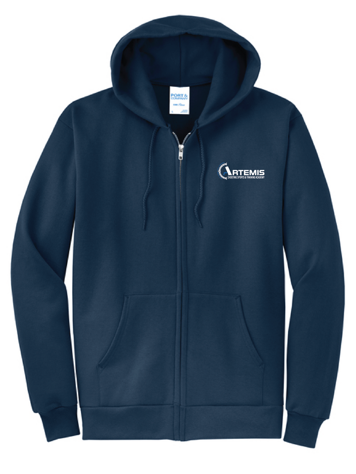 ARTEMIS / PC78ZH / PRINT / Port & Co® Core Fleece Full-Zip Hooded Sweatshirt