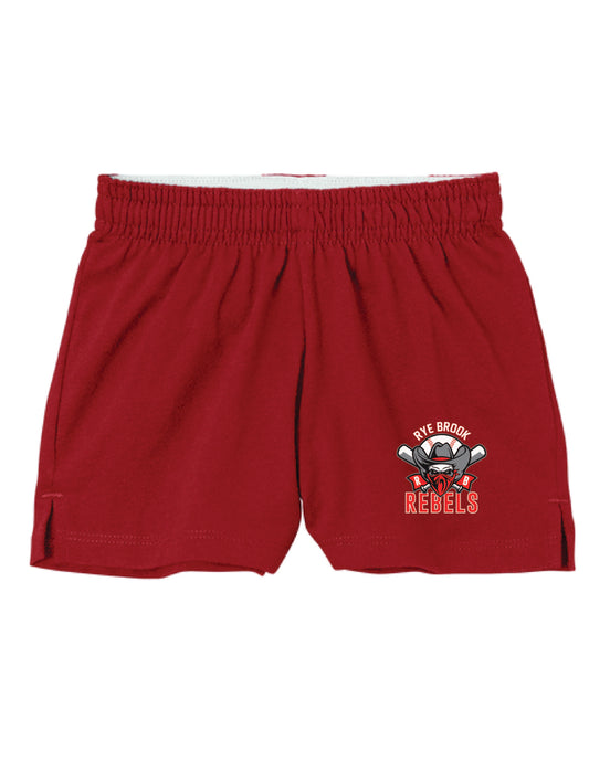 RYE BROOK REBELS BASEBALL / PRINT / YGST311 Sport-Tek® Girls Jersey Knit Squad Short