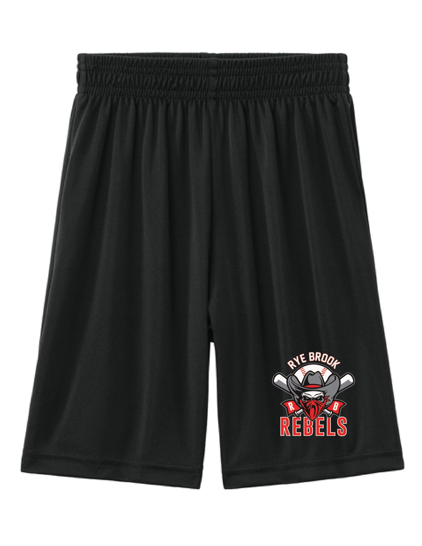 RYE BROOK REBELS BASEBALL / PRINT / A4NB5244 A4 Youth Cooling Performance 6” Short