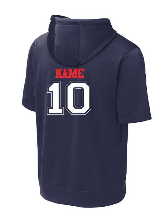 RYE BROOK REBELS BASEBALL / PRINT / ST251 Short Sleeve Hooded Pullover