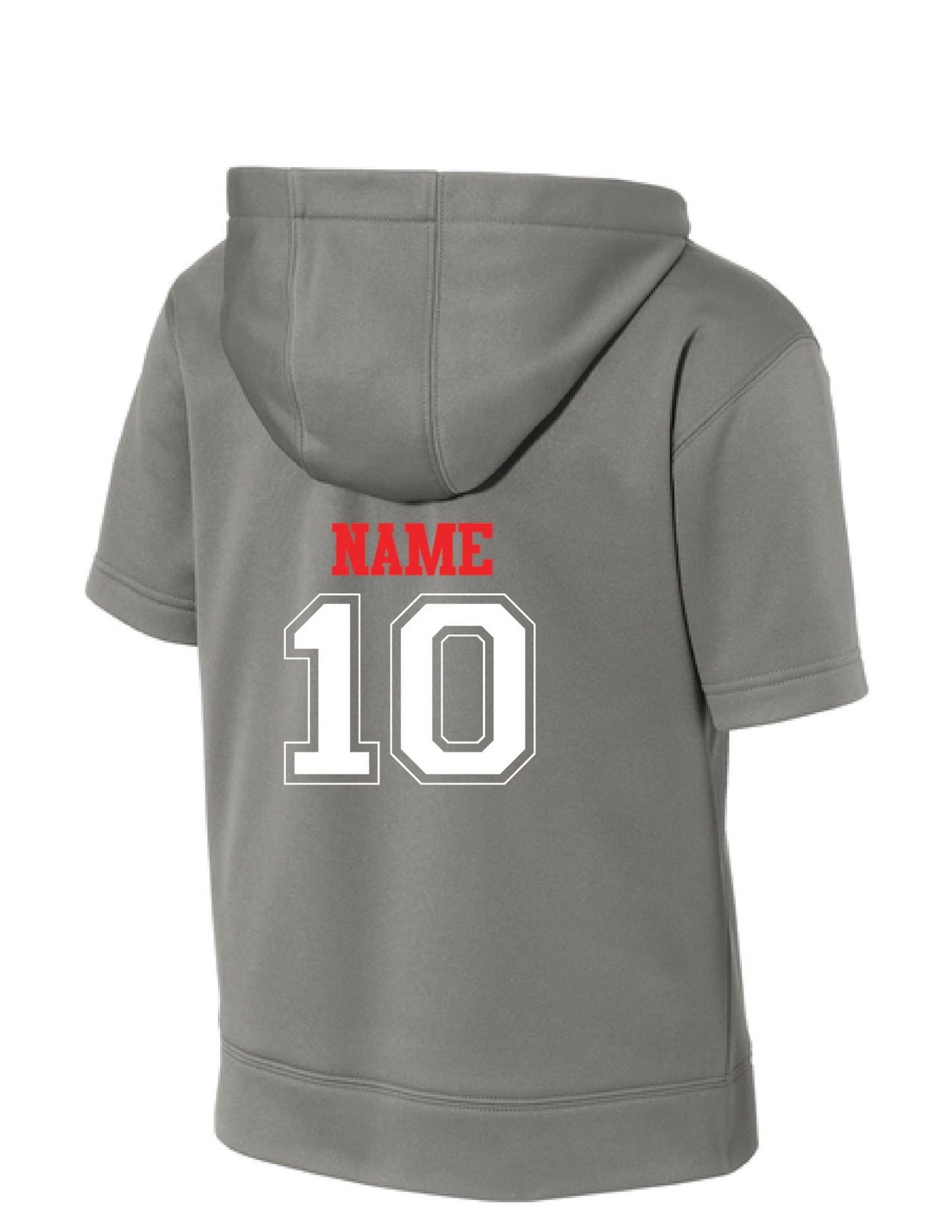 RYE BROOK REBELS BASEBALL / PRINT / YST251 Youth Fleece Short Sleeve Hooded Pullover