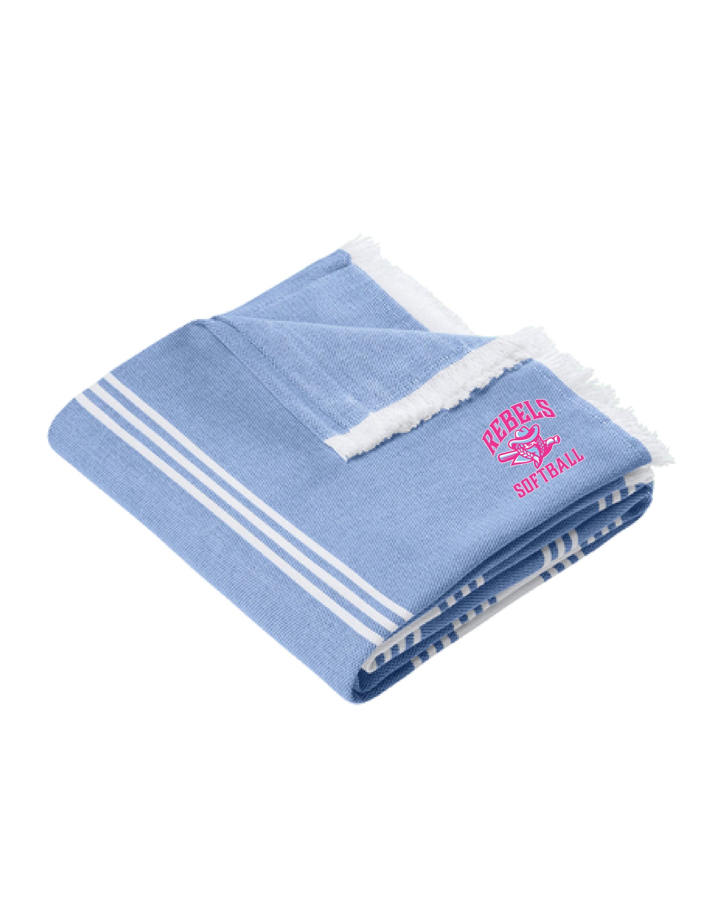 RYE BROOK REBELS SOFTBALL / EMBROIDERY / BP91 Beach Throw