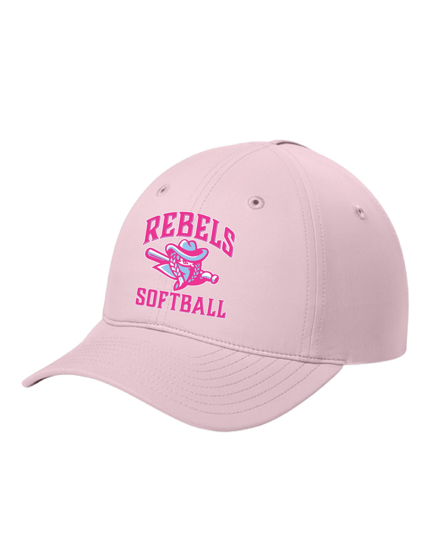 RYE BROOK REBELS SOFTBALL / EMBROIDERY / C994 All-Day Performance UPF Ponytail Cap