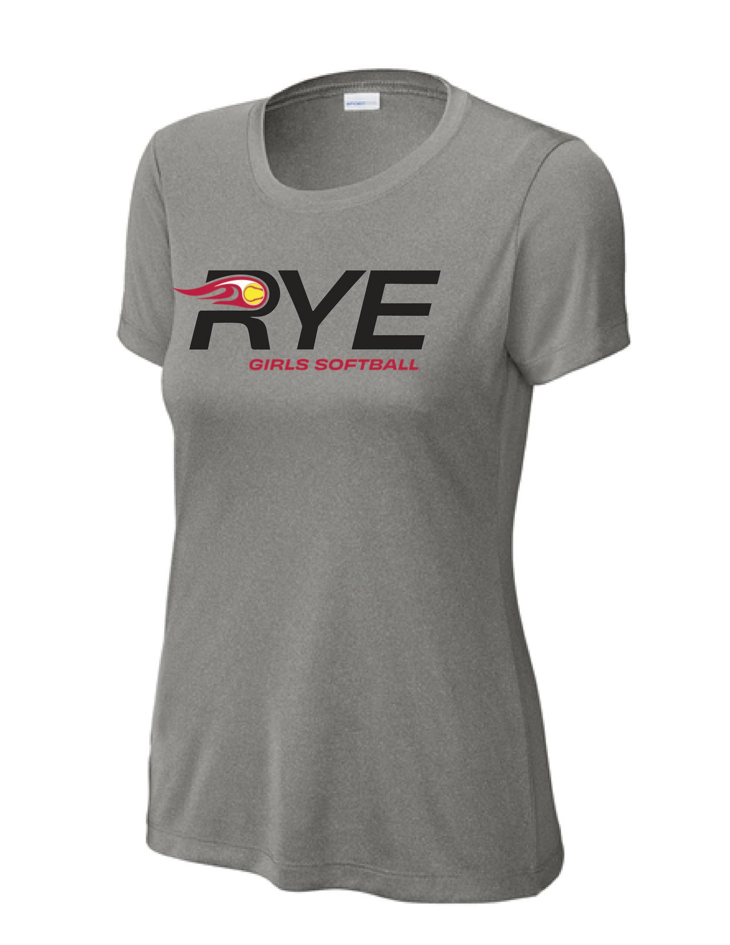 RYE GIRLS SOFTBALL / PRINT / LST350 Sport-Tek® Women's Tee