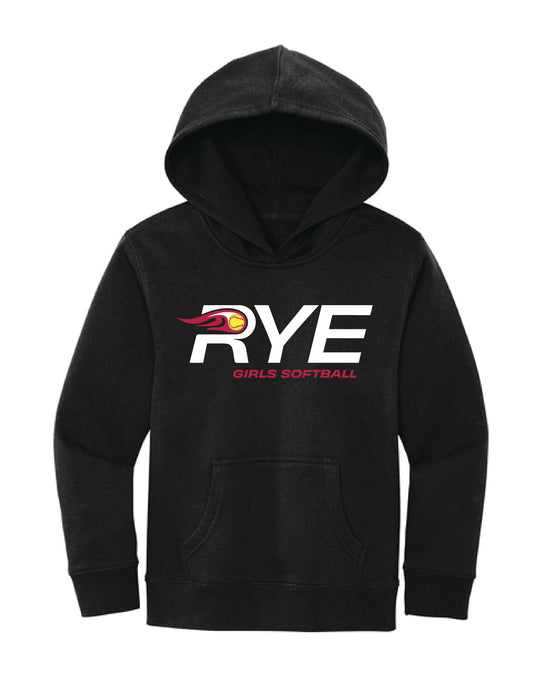 RYE GIRLS SOFTBALL / PRINT / DT6100Y Fleece Hoodie Youth