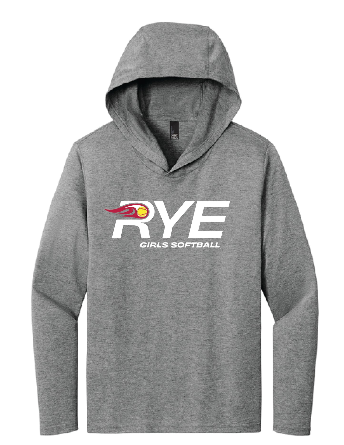 RYE GIRLS SOFTBALL / PRINT / DM139 Long Sleeve Hoodie