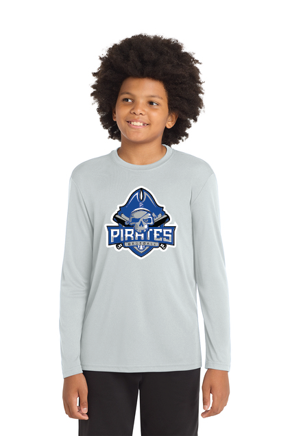 PC PIRATES -PRINTING- YST350LS Sport-Tek® Youth Long Sleeve PosiCharge® Competitor™ Tee