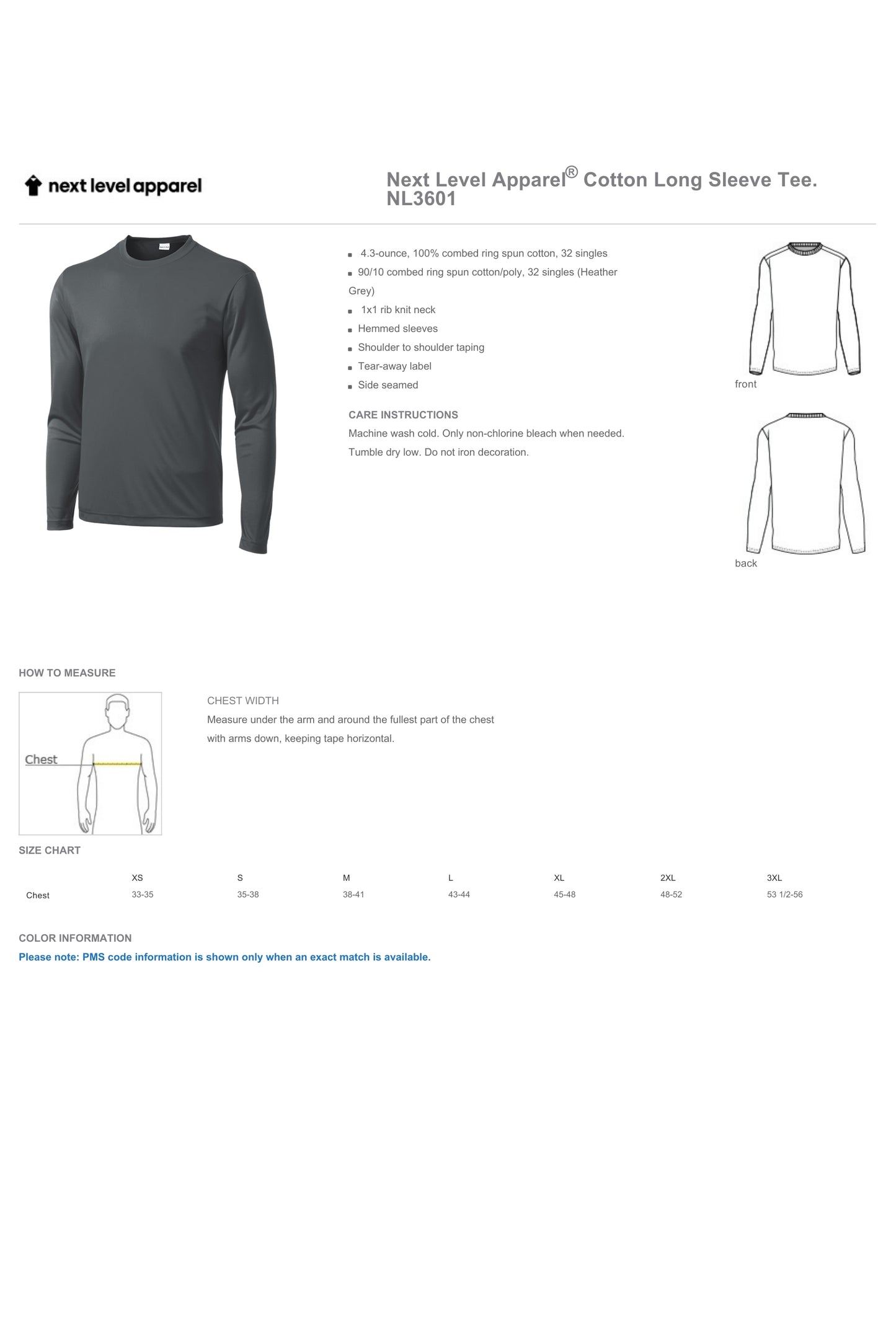 POWER - NEW ENGLAND TOTAL - 5400 Gildan® - Heavy Cotton™ 100% Cotton Long Sleeve T-Shirt -SCREEN PRINTED