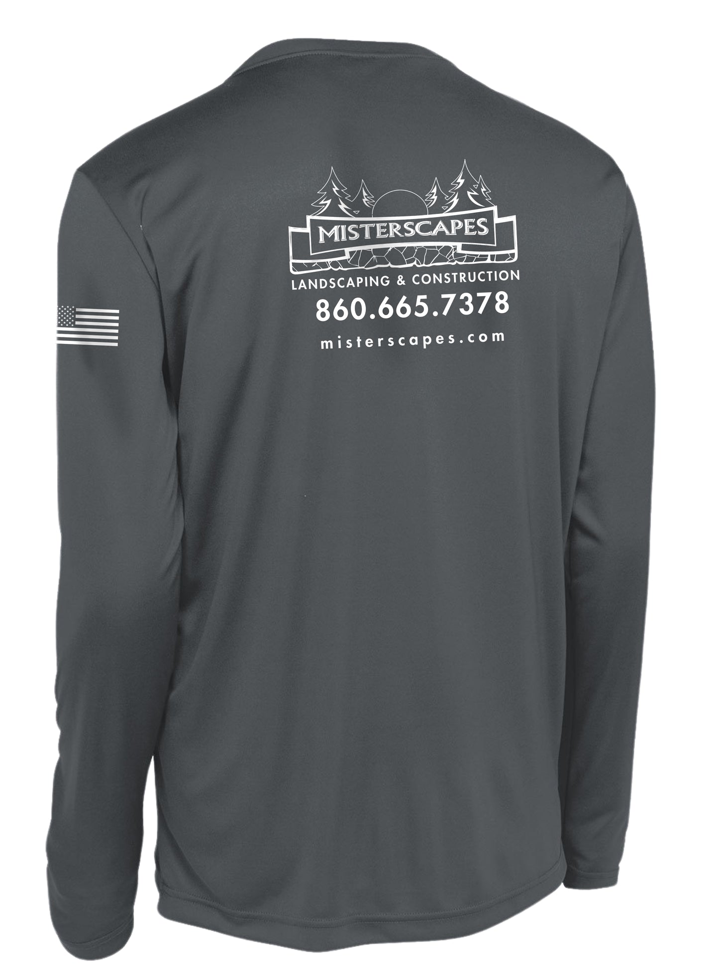 MISTERSCAPES- 5400 Gildan® - Heavy Cotton™ 100% Cotton Long Sleeve T-Shirt -WHITE COPY- PRINTED D.T.F. -