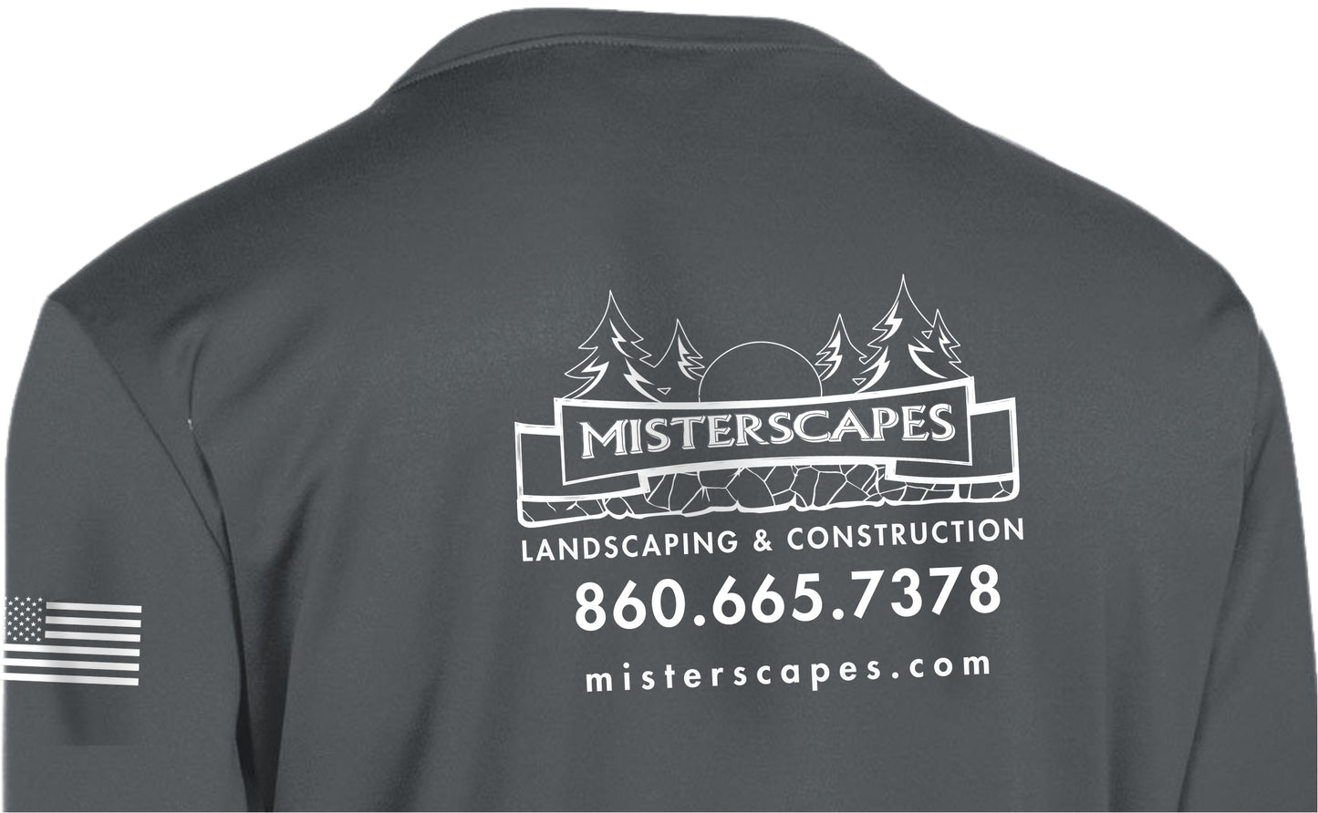 MISTERSCAPES- 5400 Gildan® - Heavy Cotton™ 100% Cotton Long Sleeve T-Shirt -WHITE COPY- PRINTED D.T.F. -
