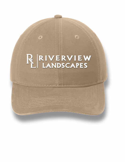 RIVERVIEW -PC77- Port & Company® Easy Cotton Tee - KHAKI COLOR - STITCH