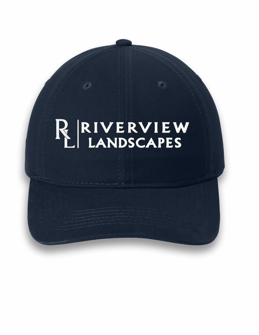 RIVERVIEW -PC77- Port & Company® Easy Cotton Tee - NAVY COLOR - STITCHED