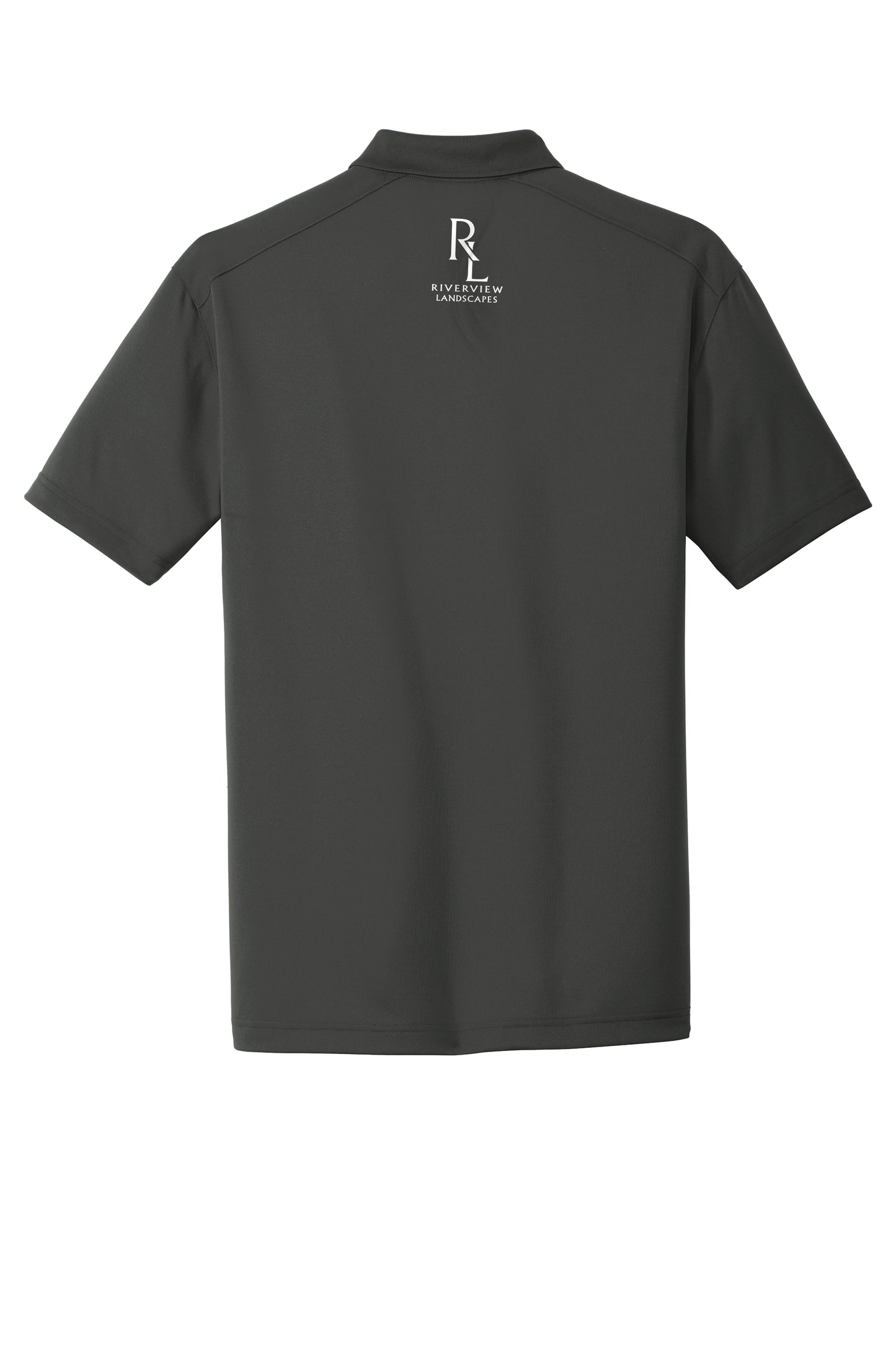 RIVERVIEW - CHAROAL - CornerStone® Select Lightweight Snag-Proof Polo. CS418 - PRINTED LOGO (Copy) (Copy) (Copy) (Copy) (Copy)