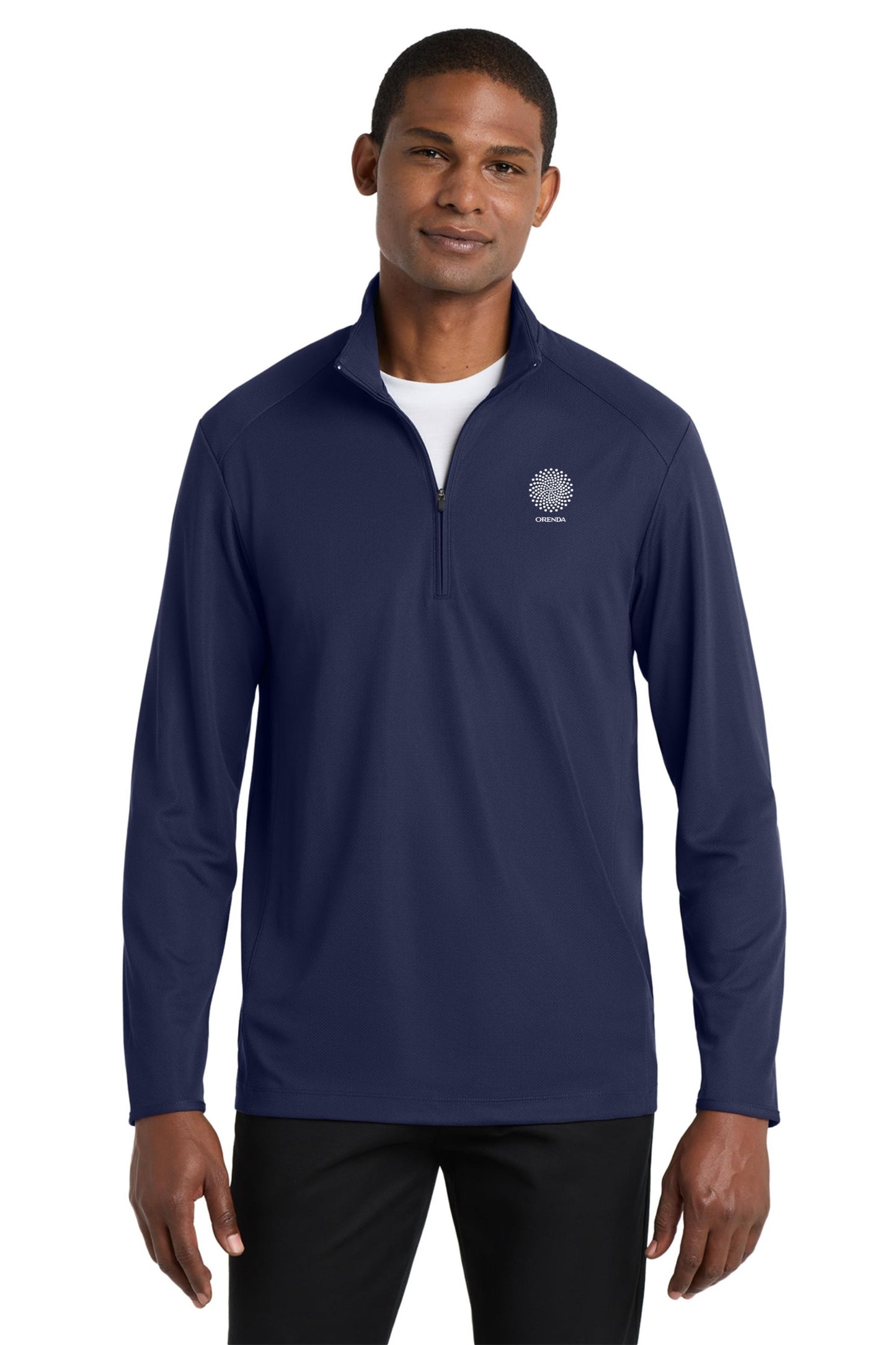 ORENDA - Port Authority® Pinpoint Mesh 1/2-Zip. K806 - PRINTED