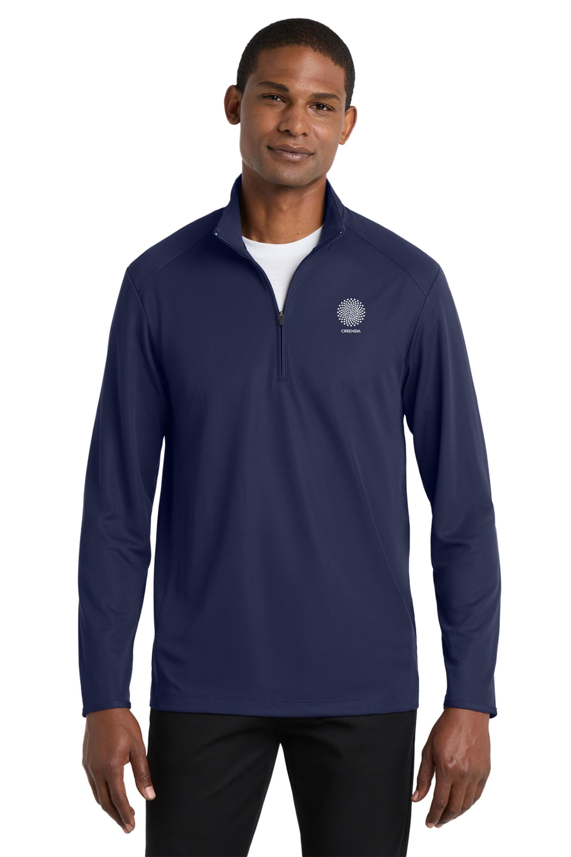 ORENDA - Port Authority® Pinpoint Mesh 1/2-Zip. K806 - PRINTED