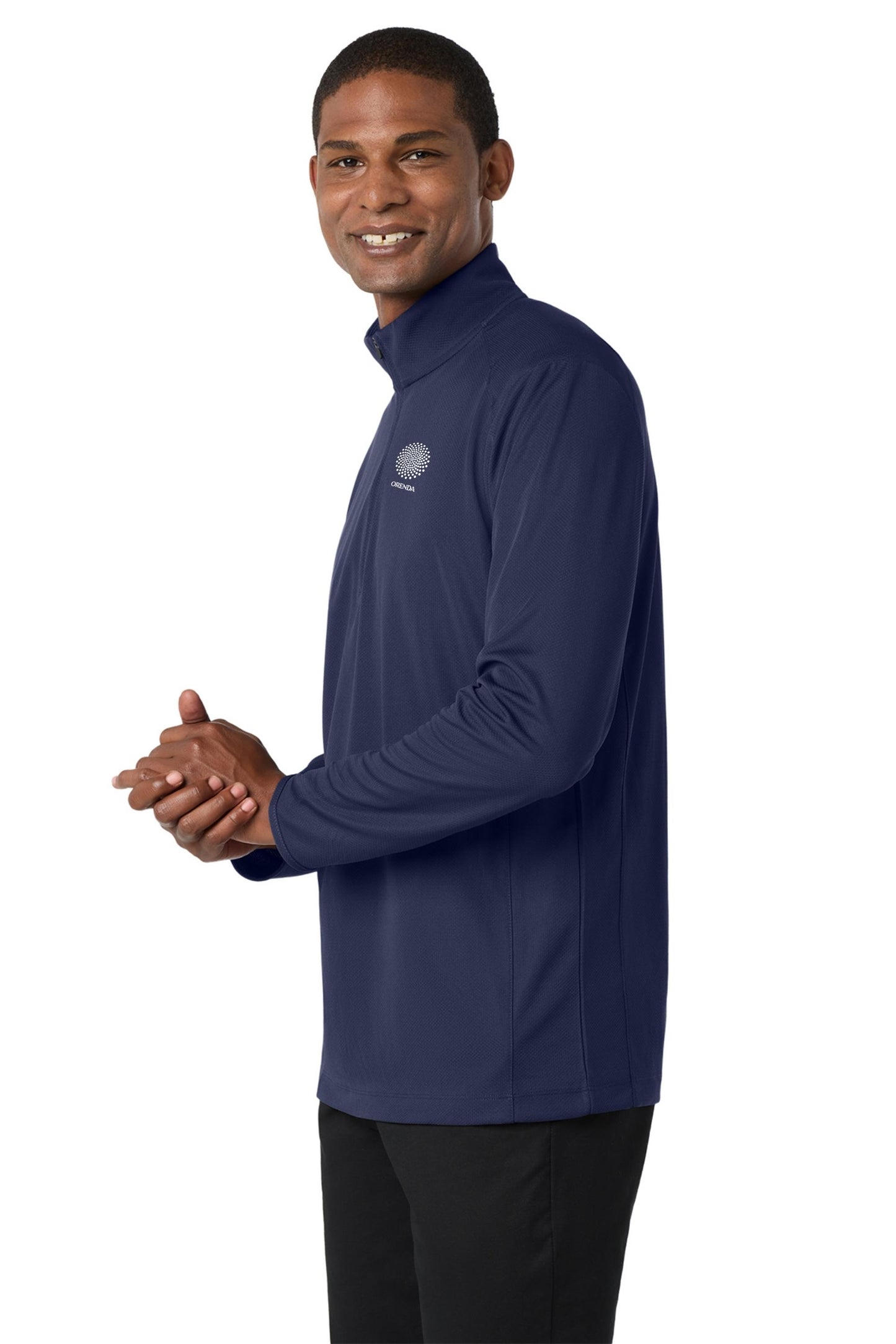 ORENDA - Port Authority® Pinpoint Mesh 1/2-Zip. K806 - PRINTED
