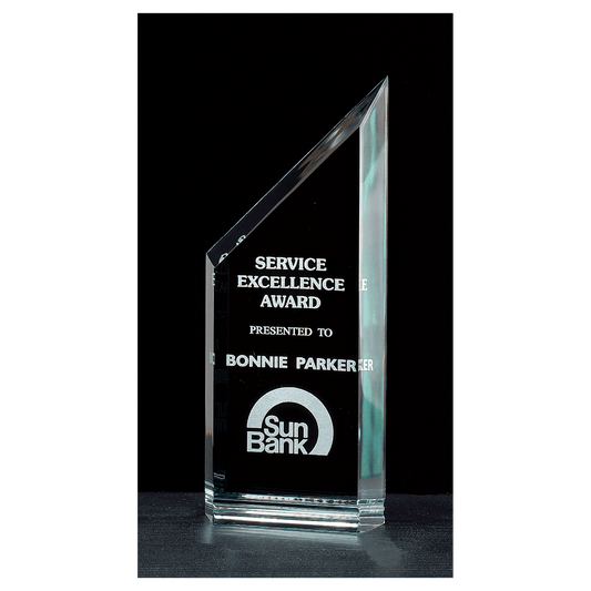 Zenith Series Jade Acrylic Free Standing Award