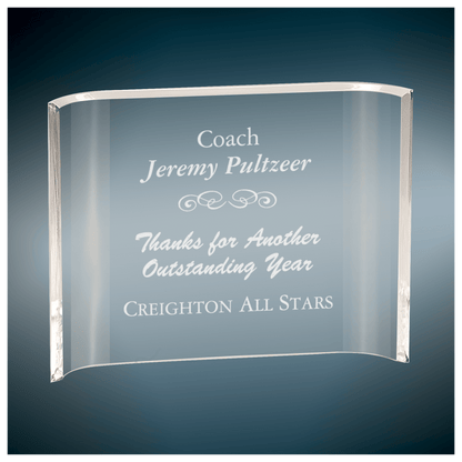 Clear Acrylic Crescent