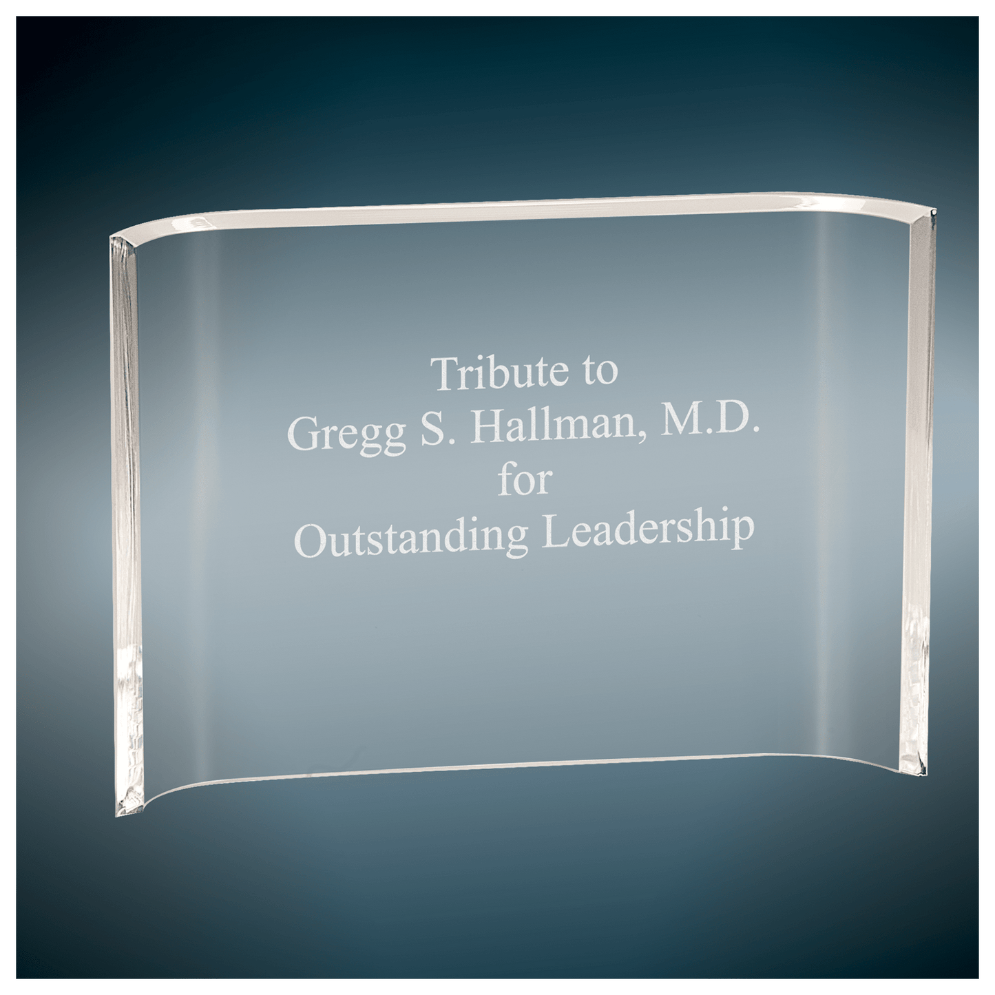 Clear Acrylic Crescent